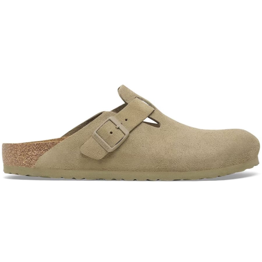 Birkenstock Boston BS Mules Khaki | Mainline Menswear us